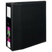 Avery Durable Binder, 5 One Touch Rings, 1,050-Sheet Capacity, Label Holder, DuraHinge, Black (8901)