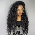 thumbnail image 2 of Women's Long Gradient Gold Wave Wig 26 Inch Middle Curly Wave Wig Natural Appearance Synthetic Heat Fiber Wig Suitable for Daily Party Use, 2 of 8