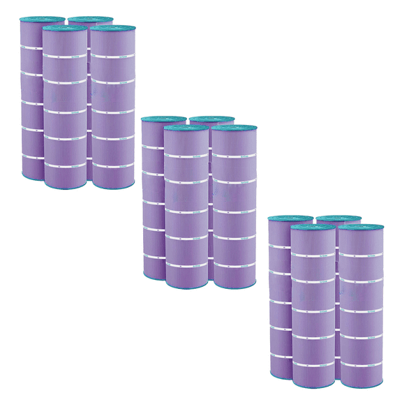 Hurricane 12 Pack HF7488-04P Platinum Purple Pool Filter Cartridge Replacement