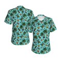 thumbnail image 5 of Wukai Pineapple Sea Turtle Classic V-Neck T-Shirt for Women: Comfortable, Stylish, and Versatile Wardrobe Essential-X-Large, 5 of 7