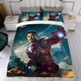 thumbnail image 4 of Iron Man Themed Bed Sheet Set Three Piece Set 53x79 Inches Comfortable And Skin Friendly Unique Design Creating A Star Studded Night, 4 of 6