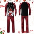 thumbnail image 4 of DuoJiaJ Ensemble de Pyjama à Carreaux Rouges Assorti pour la Famille pour l'Automne et l'Hiver Parent et Enfants Pyjama de Noël Haut à Manches Longues et Pantalon Tenue d'Intérieur pour Quatre, 4 of 5