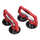 thumbnail image 4 of 2Pcs Suction Cup Lifter Heavy Duty Dual Cups Portable Glass Holder Puller with Handle 35kg Load, 4 of 5