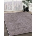 thumbnail image 3 of Ahgly Company Machine Washable Indoor Square Industrial Modern Mauve Taupe Purple Area Rugs, 6' Square, 3 of 7