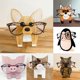 thumbnail image 3 of ZHAOCHENG Soporte para gafas con cabeza de animal Nied de madera 3D (búho), 3 of 3
