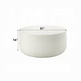 thumbnail image 5 of Utan Coffee Table, Modern Natural White Cement Frame, Round 31 Inch, 5 of 5