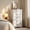 White-5 Drawers, variant on 4 Drawer Dresser for Bedroom, Wooden Chest of Drawers with Sleek Metal Handles for Living Room & Bedroom - White