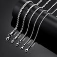 thumbnail image 2 of 18k Real Gold Plated Rope Chain 4mm Stainless Steel Twist Chain Necklace for Men Women 24 Inches, 2 of 5