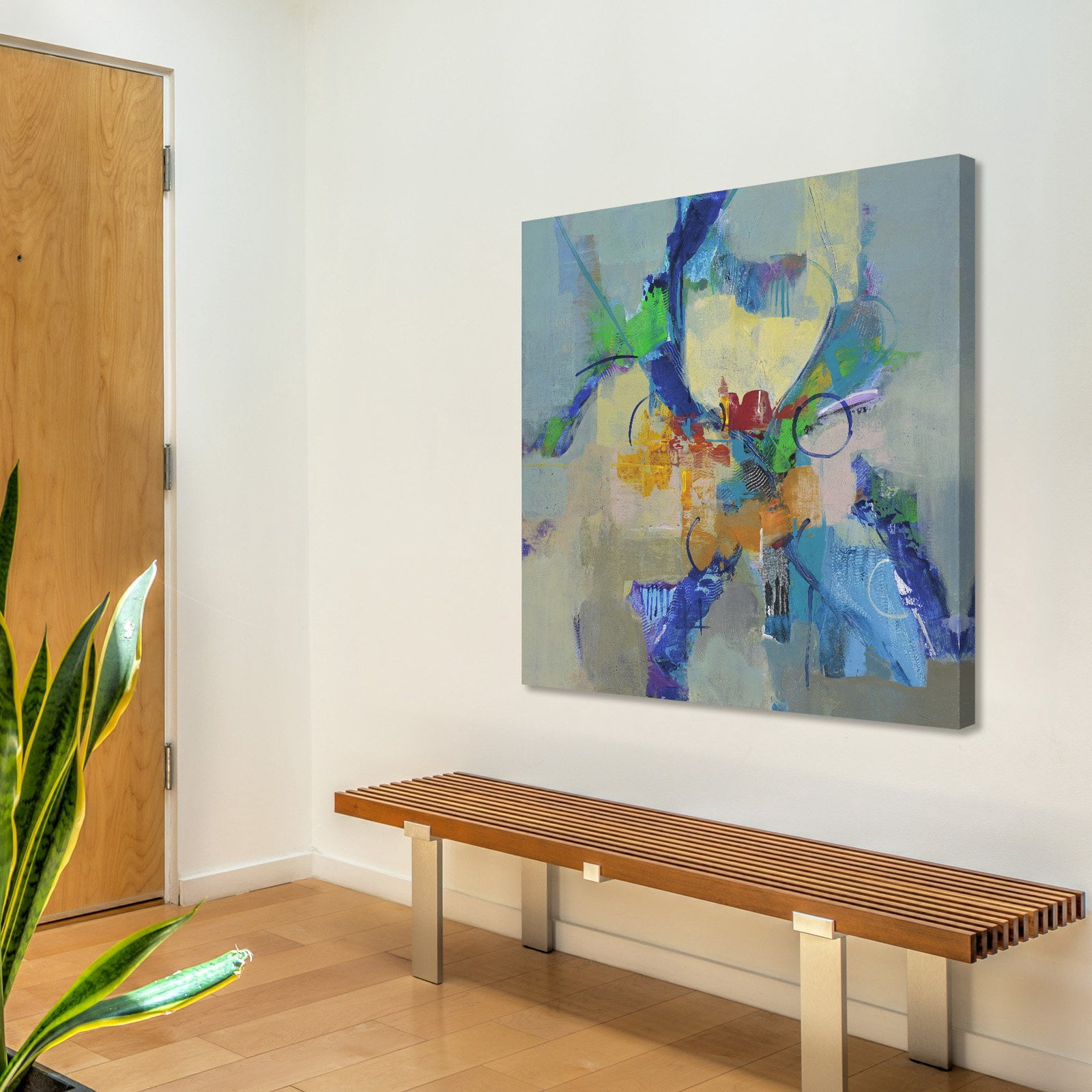 "Time Travel II" Painting Print on Wrapped Canvas