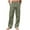 Army Green, variant on Havenre Wide Leg Cargo Sweatpants for Men Big and Tall Regular Fit Casual Drawstring Elastic Waist Baggy Jogger Pants Loose Comfy Lounge Trousers with Multi-Pockets Black S