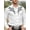 White, variant on Mens Western Cowboy Shirt Casual Button Down Long Sleeve Embroidered Shirts White M
