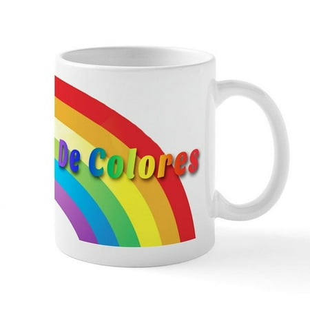 

CafePress - De Colores Text Mugs - 11 oz Ceramic Mug - Novelty Coffee Tea Cup