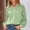 A248 Mint Green, variant on Blouse for Women V Neck Long Lace Sleeve Dressy Slim Fit Button Down Hollow Out Floral Lace Patchwork Elegant Party Night Out Fashionable Spring Tops