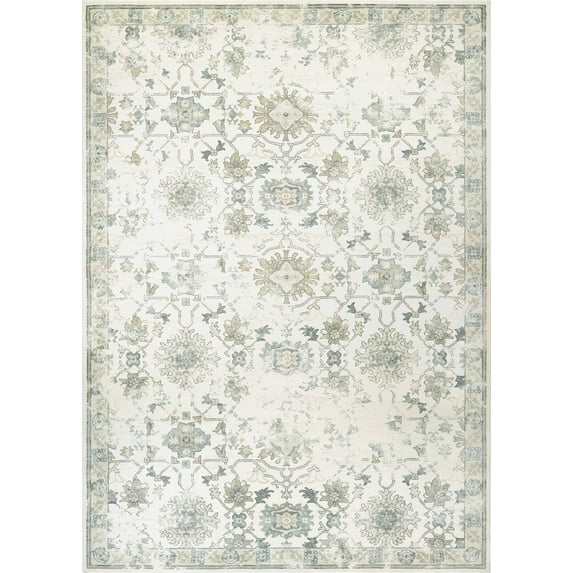 Couristan Provincia Power-Loomed Cream-Beige Area Rugs 9'2" x 12'5" 100% Heat-Set Courtron Polypropylene