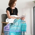 thumbnail image 6 of Happy 50th Birthday Gifts for Women, 50 Year Old Birthday Gifts for Women Turning 50, 50th Birthday Decorations Idea, Female 50th Birthday Gifts for Her, 50th Birthday Blanket Gifts 60\u201dX50\u201d, 6 of 6