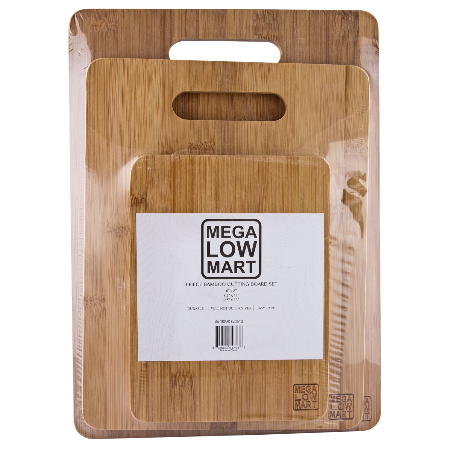 Simply Essential™ Bamboo Wood Cutting Boards (Set of 3), 3 units