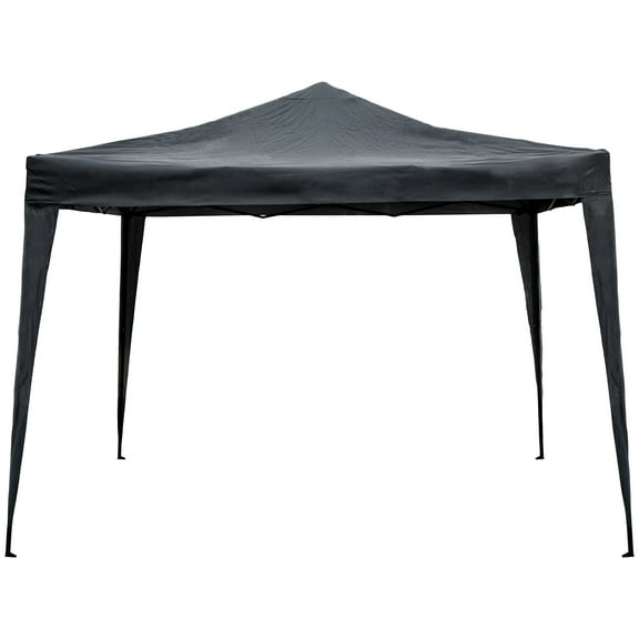 Northlight 10' x 10' Charcoal Gray Pop-Up Outdoor Canopy Gazebo