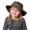 thumbnail image 2 of Jan & Jul Kids Breathable Cotton Hiking Hat with Mesh Panels (Color: Army Green), 2 of 8
