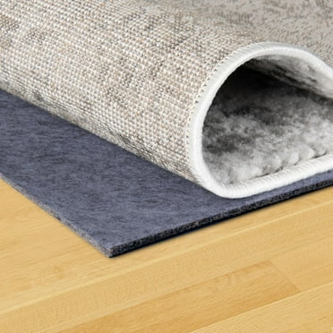 Uni-Luxe Dual Surface Felt and Rubber Non-Slip Rug Pad 1/4" Thick (4'x 6' Oval)