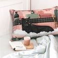 thumbnail image 4 of Balery Black Cat Pink Bathroom Funda de Cojín Estampada, Regalos para Mujeres, Regalos de Amor para Ella, Regalos para Novia o Esposa, Funda de Almohada-14"x20", 4 of 6