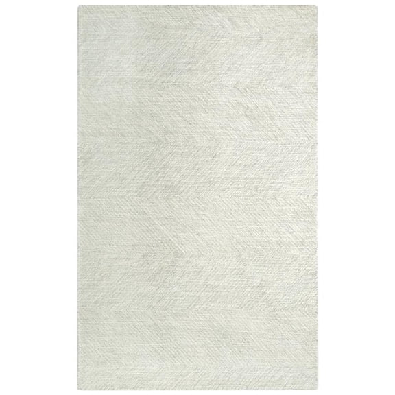 Alora Decor Trace 5' x 7'6" Geometric Gray/Ivory Power-Loomed Area Rug