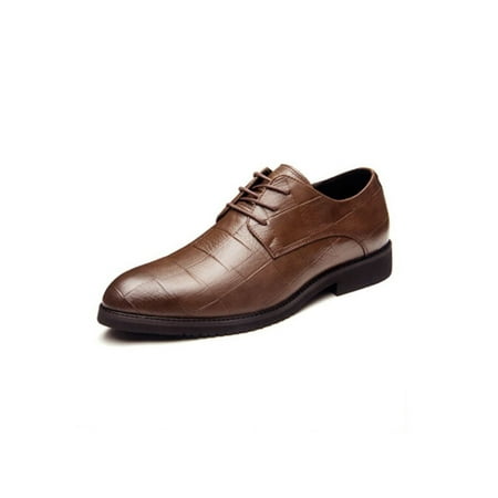 

Harsuny Mens Work Formal Pumps Comfort Nonslip Pointed Toe Dress Shoes Glossy