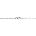 thumbnail image 4 of Leslie's 10K White Gold 1.75mm Diamond-Cut Rope Chain (Weight: 5.94 Grams, Length: 30 Inches), 4 of 4