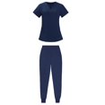 thumbnail image 4 of Conjunto de Uniformes de Enfermería para Mujer, Uniforme de Enfermeras, Pantalones Ajustados de Manga Corta, Ropa de Trabajo para , Gestió SG Salvador  uniforme de mujer, 4 of 6