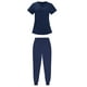 thumbnail image 4 of Conjunto de enfermería para mujer, uniforme de enfermera, camiseta y pantalones finos de manga corta SG, 4 of 6