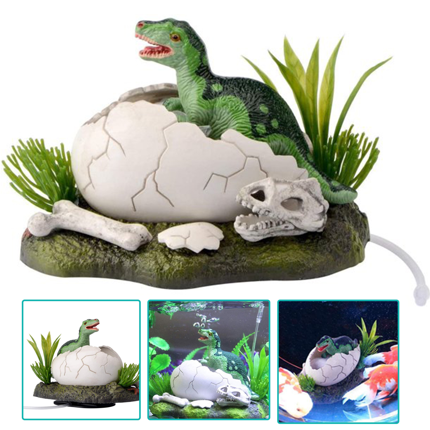 Saim Aquarium Ornament New Born Baby Dinosaur Fish Tank Aquarium Decoration for Fish Tank