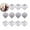 Silver, variant on WNFJR 12Pcs Heart Ornaments Multi Finish Heart Baubles Hanging Ornaments for Valentine’s Day Decor Mother's Day Christmas Tree Wedding Anniversary Party Decoration