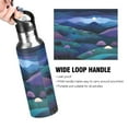 thumbnail image 4 of Full Moon over Mountains 600ml Double Walled Stainless Steel LeakProof Sports Bottle Thermo 8h, 4 of 9