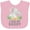 AD-Pink, variant on Inktastic I Love My Daddy Cute Elephants and Spring Flowers Boys or Girls Baby Bib