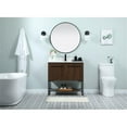 thumbnail image 6 of 36 inch single bathroom vanity in walnut with backsplash, 6 of 8