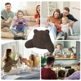 thumbnail image 5 of Eurhowing Backrest Reading Pillow with Arms, Ergonomic Bed Rest Pillow with Detachable Plush Cover & Shredded Memory Foam, Comfort Back Pillow for Bed(Brown), 5 of 10