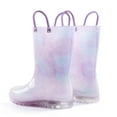 thumbnail image 6 of Kushyshoo Kids Starry Sky Glitter Light up Rain Boots Size 10 Toddler Girls Shoes, 6 of 6