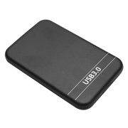 2.5Inch USB3.0 SATA Hard Drive Box SSD External Enclosure Box with USB Cable (Black)