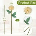 thumbnail image 5 of Briful 5Pcs Artificial Flowers Beige Dahlia Fake Silk Ball Flowers with 21.2" Long Stems 6Leaves for DIY Corsage Wedding Bouquets Centerpieces Arrangements Bridal Party Home Decoration, 5 of 7