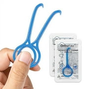 OrthoKey Retainer & Aligner .. Removal Tool - Dental-Grade .. Orthodontic Supplies for Invisible .. Braces, Cleaning & Travel .. - Bracket & Denture .. Remover (2-Pack) Blue