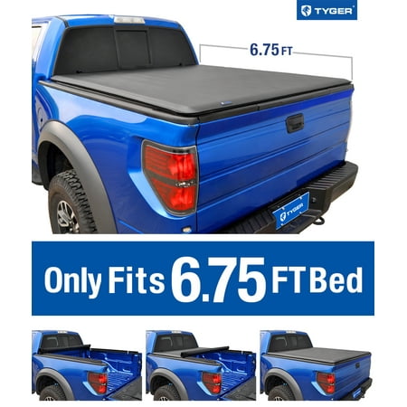 1996 Ford F-250 Bed - Tyger Auto T1 Roll Up Truck Bed Tonneau Cover TG-BC1F9027 works with 1999-2016 Ford F-250 F-350 F-450 Super Duty | Styleside 6.75' Bed