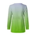 thumbnail image 3 of Generic Womens Crewneck Sweatshirt Gradient Pullover Casual Loose Fitting Tops Long Sleeve T Shirt Fashion Fall Outfits, 3 of 4