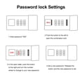 thumbnail image 2 of Diary Book Planner Notebook with Digital Combination Lock Premium Thickened Paper Eye-protection Journal Book Ideal Gift for Students, 2 of 5
