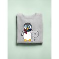 thumbnail image 3 of Penguin Varsity P - Cozy Mascot Emoji Graphic Women's Sweatshirt, 3 of 4