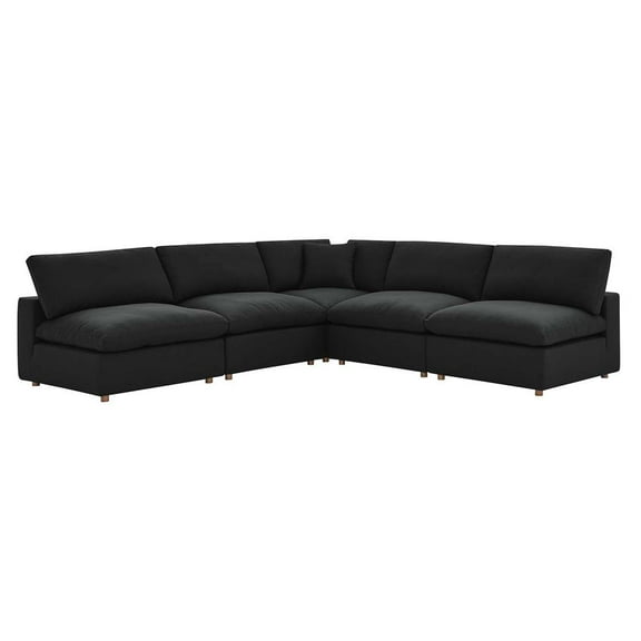 Commix Down Filled Overstuffed 5-Piece Armless Sectional Sofa-EEI-3360