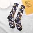 thumbnail image 6 of Bingfone Compression Socks for Women and Men Long Socks for Running Athletic Cycling Nurse-Cartoon Space 1, 6 of 8