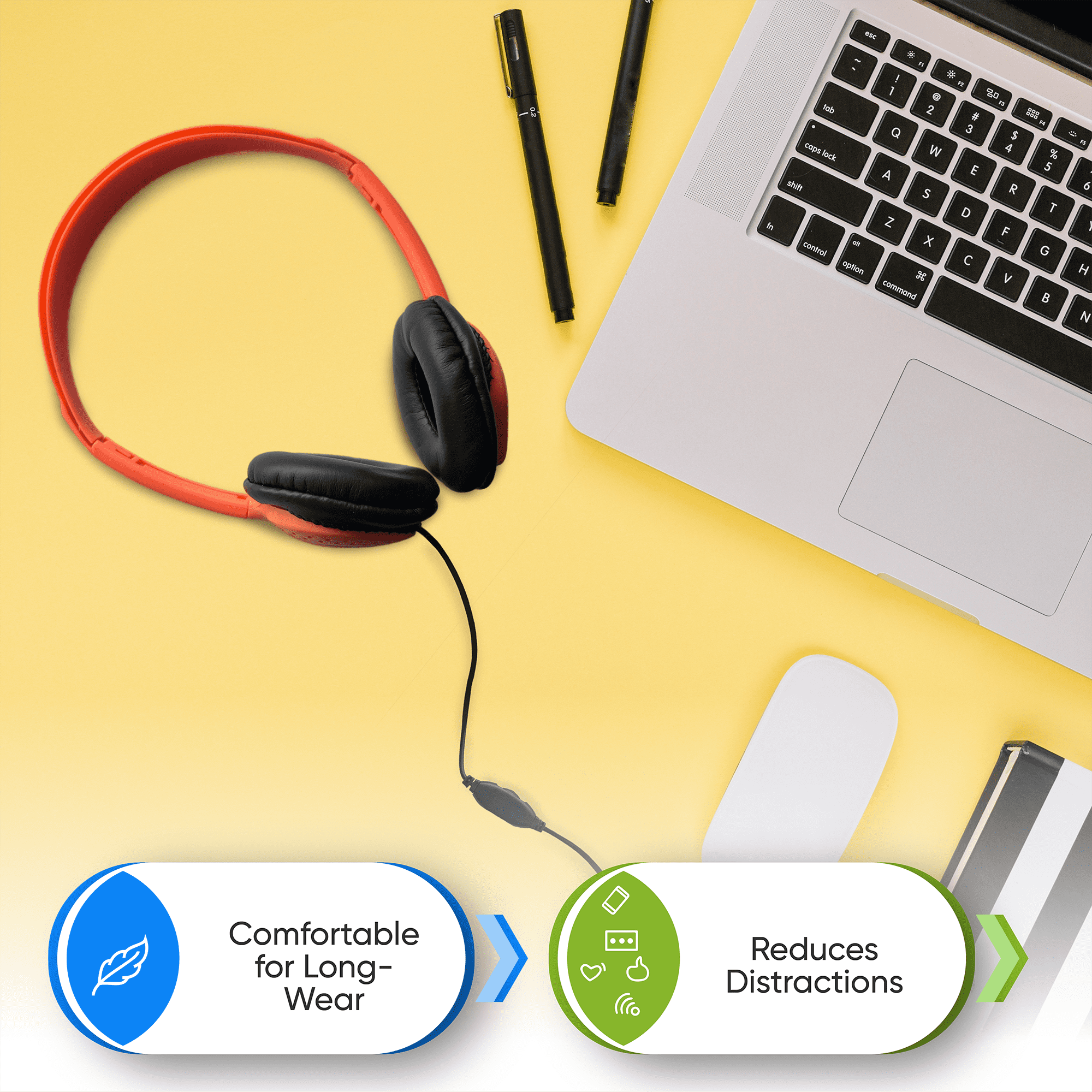 Bulktech Wired On-Ear Leather Headphones with 3.5mm Connector and Remote Control for Volume, Bulk Wholesale, 200 Pack, Assorted Colors