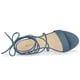 thumbnail image 4 of Sandalias de Tacón Alto Allegra K con cordones Talón Abierto neblina azul 40, 4 of 6