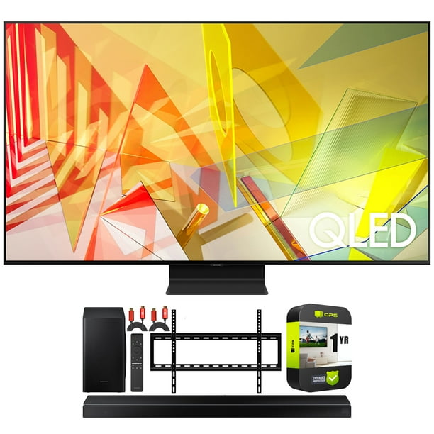 Samsung 75 Qn75q90ta Q90t Qled 4k Uhd Hdr Smart Tv Theater Surround Sound Bundle With Samsung Hw Q60t 5 1ch Soundbar Wall Mount 2 X Deco Gear Hdmi Cables Walmart Com Walmart Com