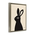 thumbnail image 3 of Stupell Industries Minimalist Black Bunny on Cream Brown Floating Frame Canvas Art, 25 x 31, by Jessica Beck, 3 of 8