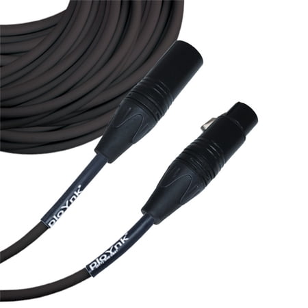 Black Male To Female XLR Microphone Cable - 80 Ft Long